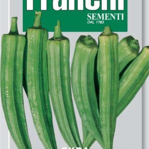 Franchi Seeds of Italy Okra Ladys Fingers Clemson Spineless Seeds