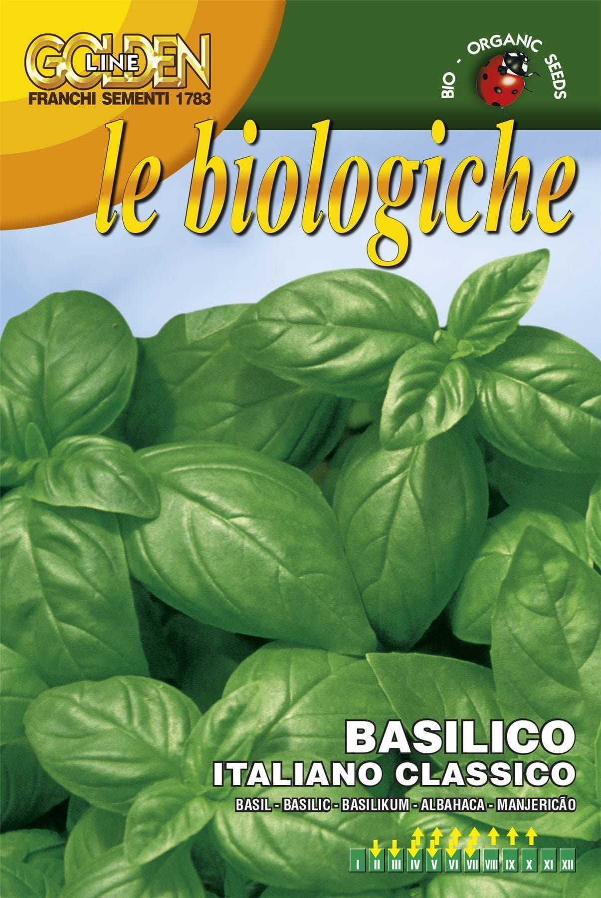 Franchi Organic Basil Italian Classic 3200 Seeds