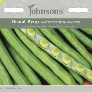 Johnsons Broad Bean Masterpiece Green Longpod 50 Seeds