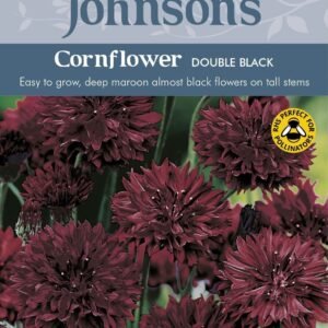 Johnsons Cornflower Double Black 250 Seeds