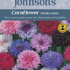 Johnsons Cornflower Double Mixed 300 Seeds