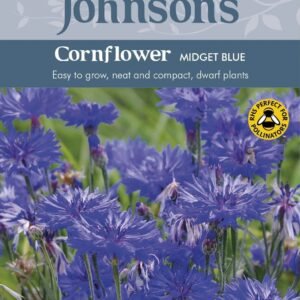Johnsons Cornflower Midget Blue 150 Seeds