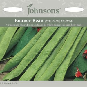 Johnsons Runner Bean Polestar 50 Seeds