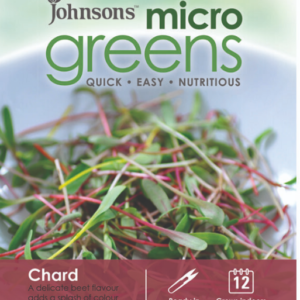 Johnsons Salad Microgreen Chard Bright Lights 800 Seeds