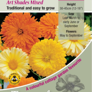Kings Seeds Calendula Art Shades Mixed 200 Seeds