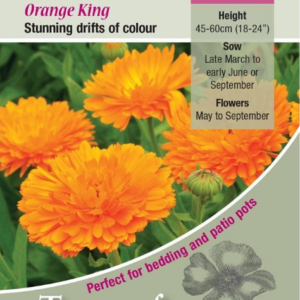 Kings Seeds Calendula Orange King 150 Seeds