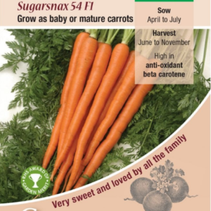 Kings Seeds Carrot Sugarsnax 54 F1 Hybrid - 500 Seeds