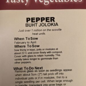 Kings Seeds Chilli Pepper Bhut Jolokia 8 Seeds