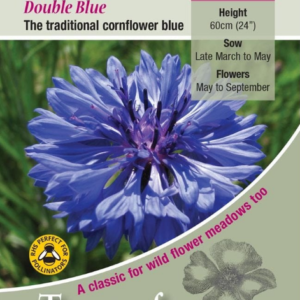 Kings Seeds Cornflower Double Blue 325 Seeds