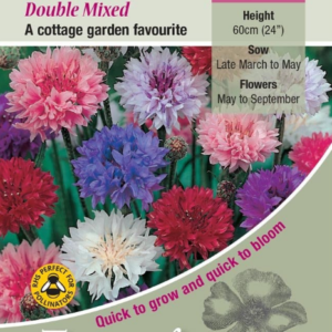 Kings Seeds Cornflower Double Mixed 100 Seeds