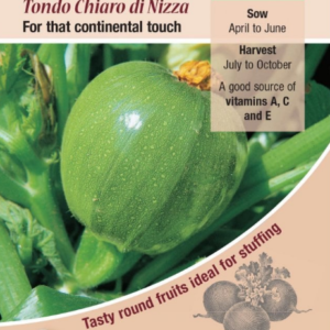 Kings Seeds Courgette Tondo Charo di Nizza 15 Seeds