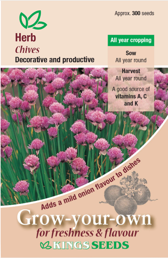 Kings Seeds Herb Chives 300 Seeds