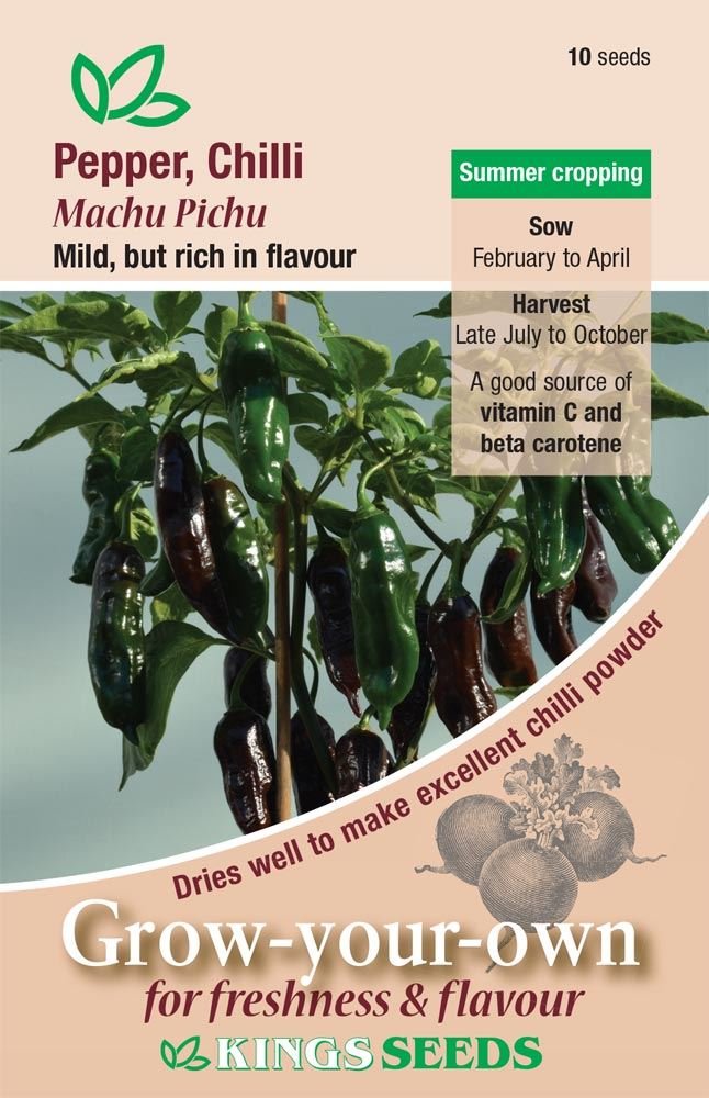 Kings Seeds Pepper Chilli Machu Pichu Seeds