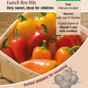 Kings Seeds Sweet Pepper Lunch Box Mix 6 Seeds