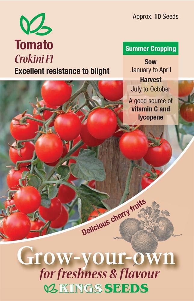 Kings Seeds Tomato Crokini F1 Hybrid Seed