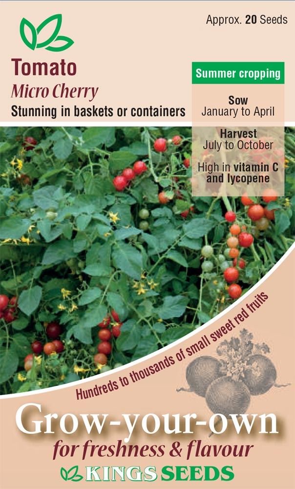Kings Seeds Tomato Micro Cherry Seeds