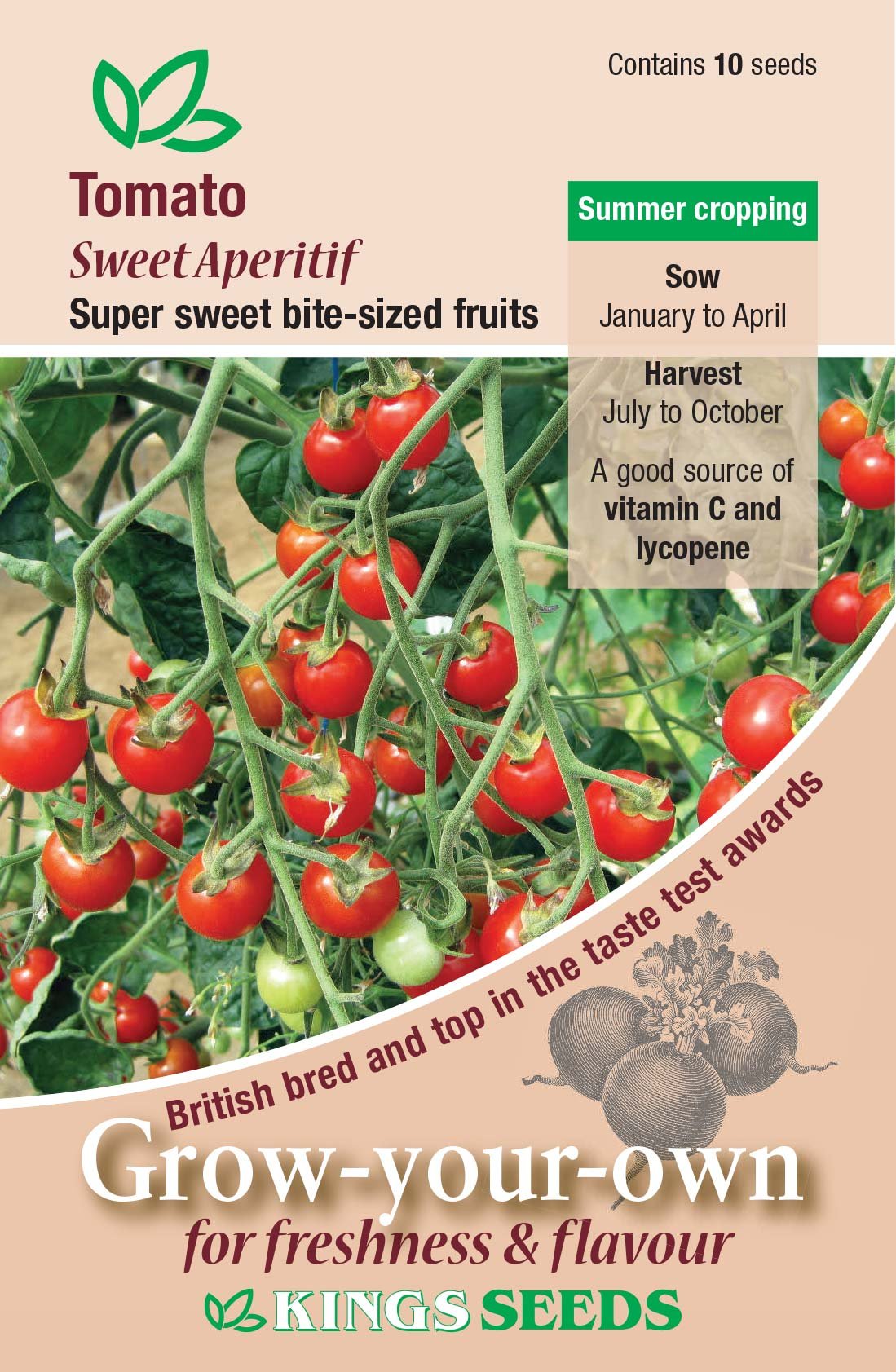 Kings Seeds Tomato Sweet Aperitif 10 Seeds