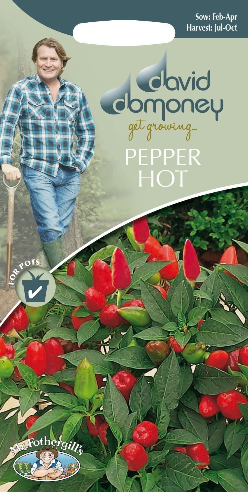 Mr Fothergills - David Domoney - Vegetable - Pepper Hot - Praire Fire - 20 Seeds