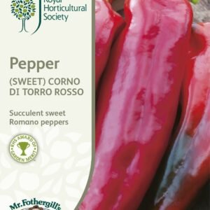 Mr Fothergills RHS Pepper (Sweet) Corno Di Toro Rosso 50 Seeds