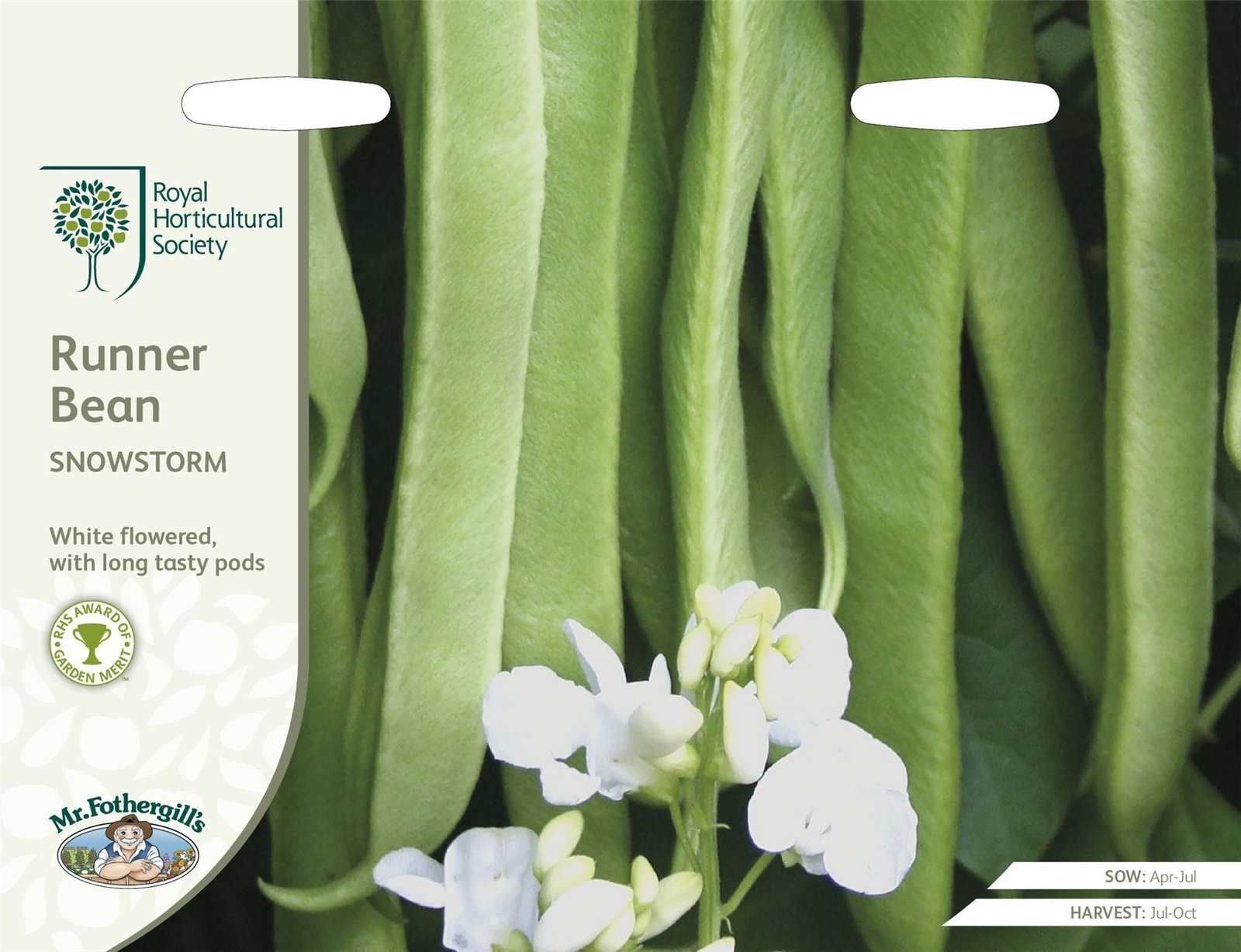 Mr Fothergills RHS Runner Bean Benchmaster 40 Seeds