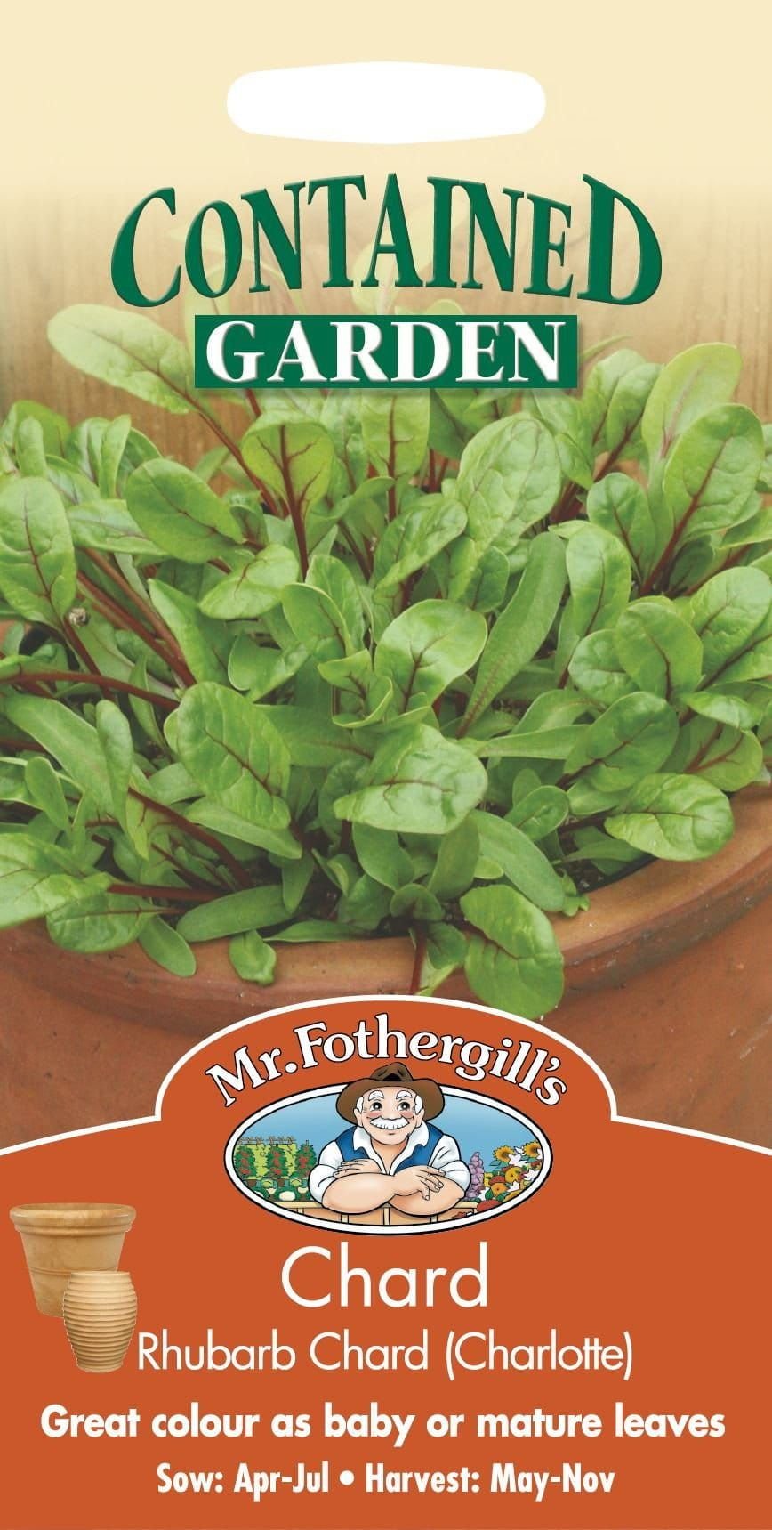 Mr Fothergills Rhubarb Chard Charlotte 100 Seeds