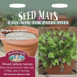 Mr Fothergills Salad Seed Mats Mixed Lettuce Leaves