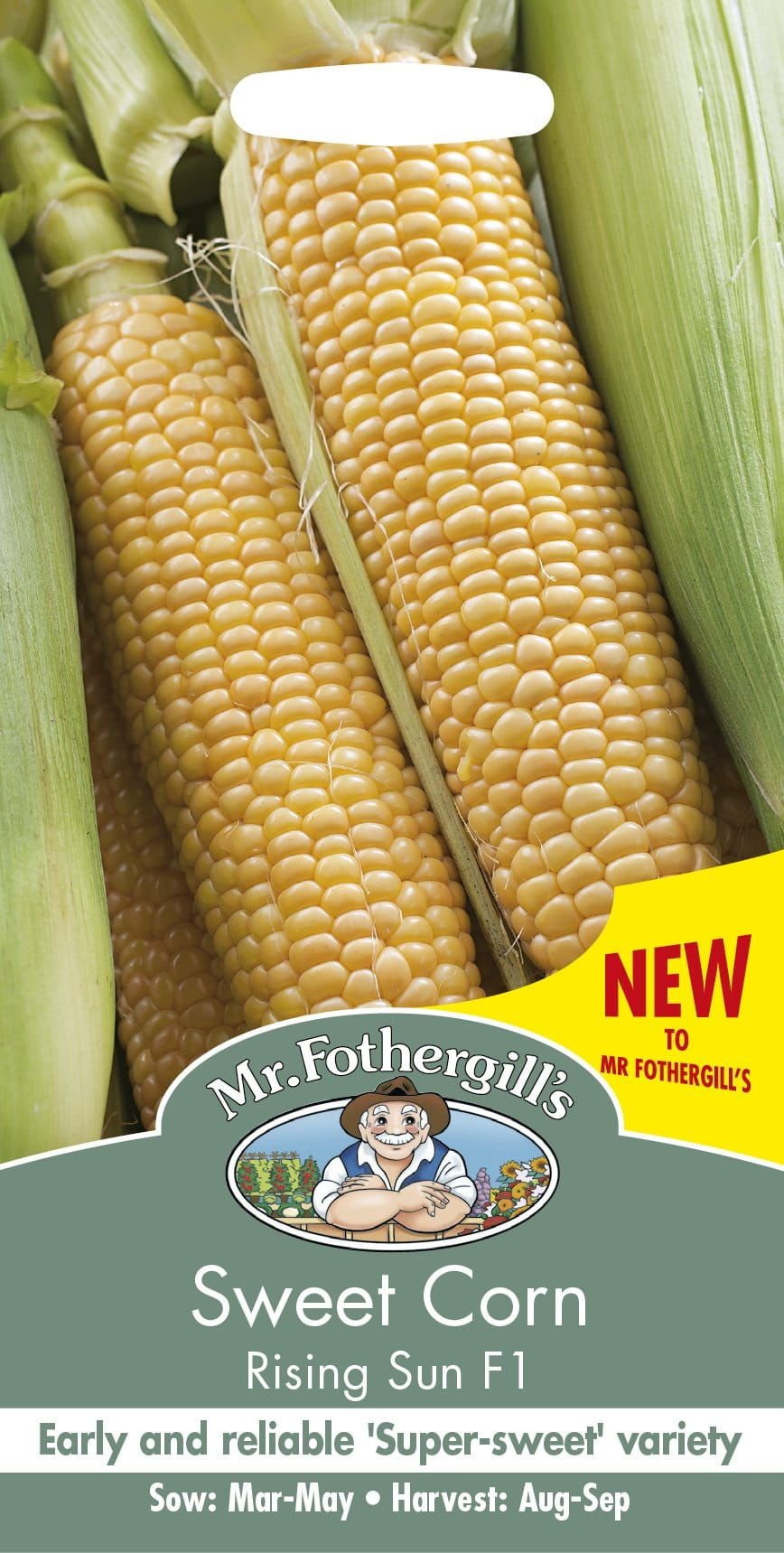 Mr Fothergills Sweet Corn Rising Sun F1 35 Seeds