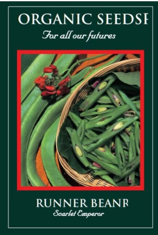 Suffolk Herbs Organic Runner Bean Scarlet Emperor 45 Seeds
