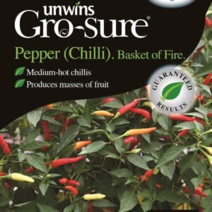 Unwins Pepper (Chilli) Basket of Fire F1 6 Seeds