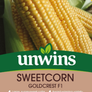 Unwins Sweet Corn Goldcrest F1 - 35 Seeds