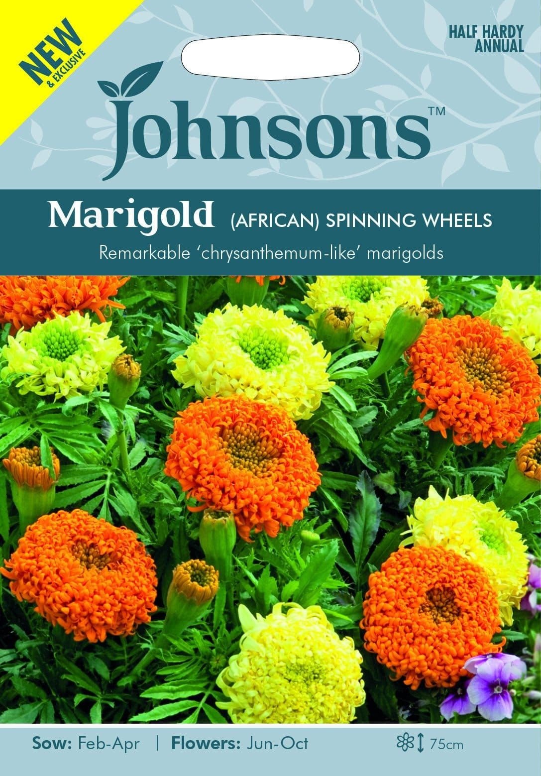 Johnsons Marigold (African) Spinning Wheels 100 Seeds