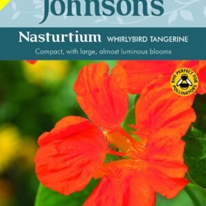Johnsons Nasturtium Whirlybird Tangerine 25 Seeds