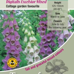Kings Seeds Foxglove Digitalis Excelsior Mixed Seeds