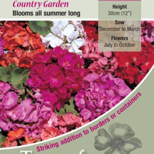 Kings Seeds Geranium Country Gardens 30 Seeds