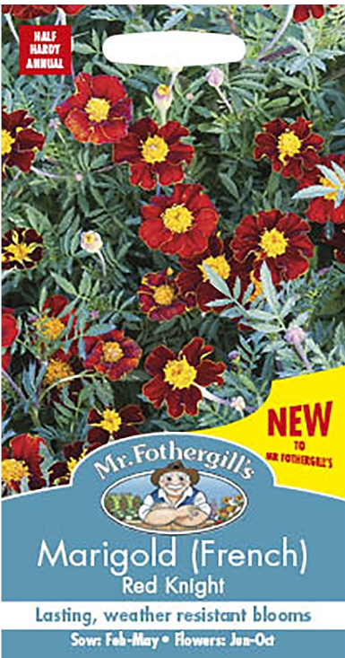 Mr Fothergills Marigold (French) Red Knight Seeds